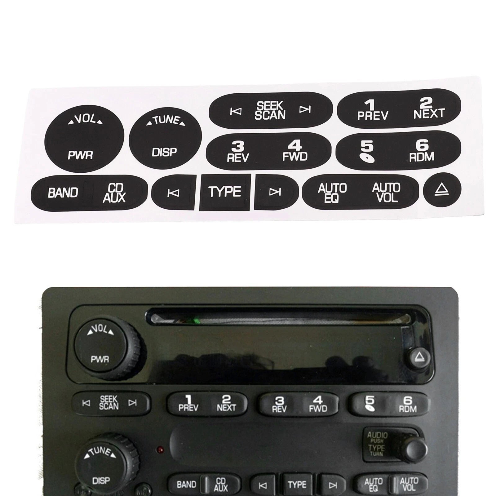 For Chevrolet 2002 2006 6 Disc Radio Button Repair | Built Supply Co