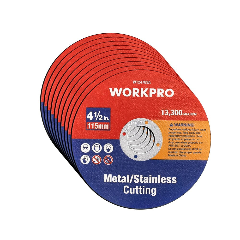 10-Pack Cut Off Wheels 4-1/2" Metal Stainless Steel Angle Grinder