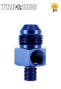 AN -8 (AN8) To M10x1.0 With 1/8" NPT Side Port Adapter Gauge