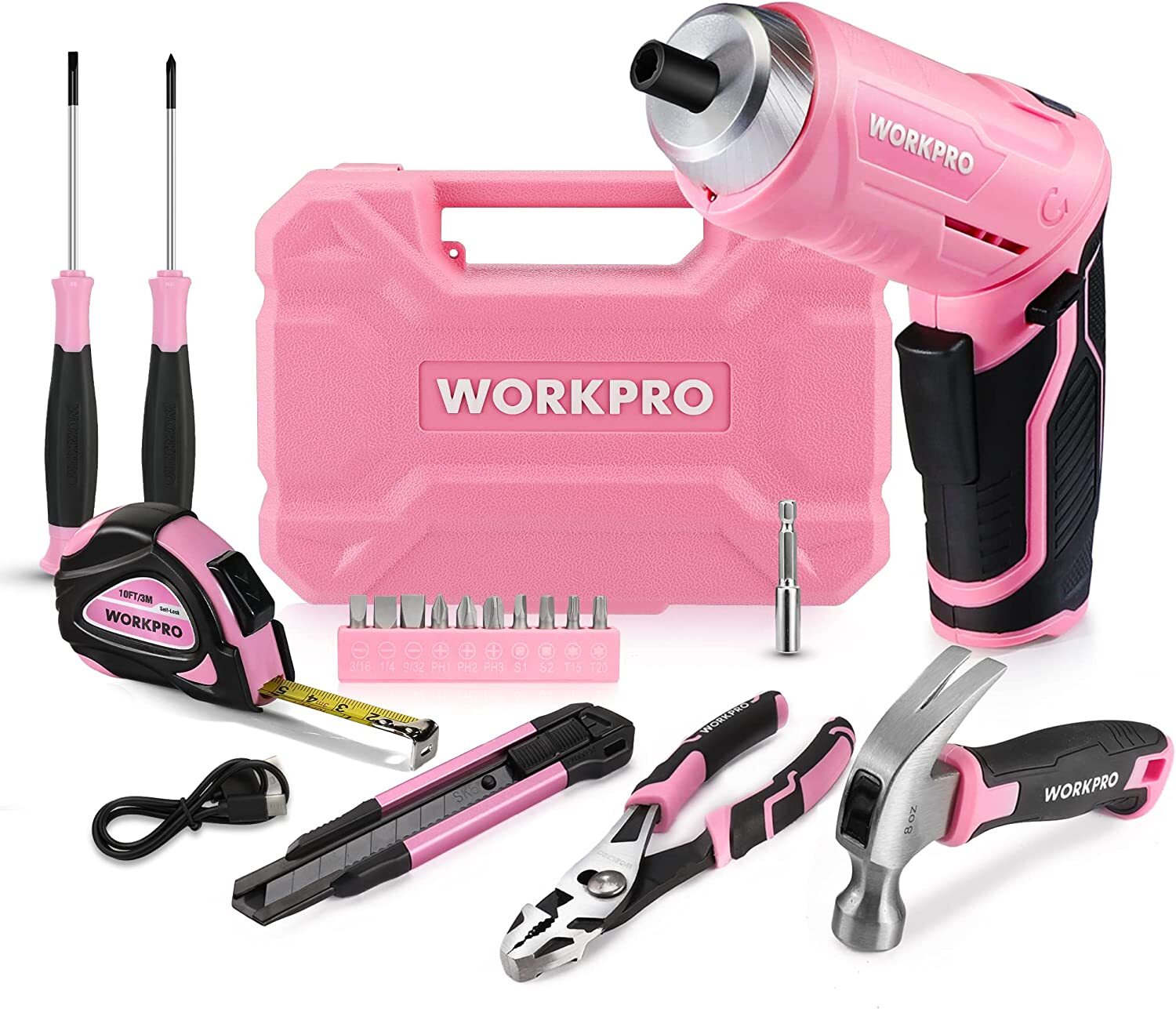WORKPRO Electric Screwdriver Kit with 18PCS by WORKPRO