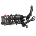 12V Sata 1 To 6 Way Pwm /Argb Device Expander 4-pin Cooling Fans Hub