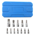 13pc Metric Hex Bit Socket Set 1/4 3/8 1/2 Drive S2 Bits CR-V Sockets