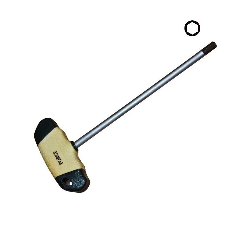 Force 724 S2 Steel T Handle Hex Screwdriver Allen Key Wrench Metric /