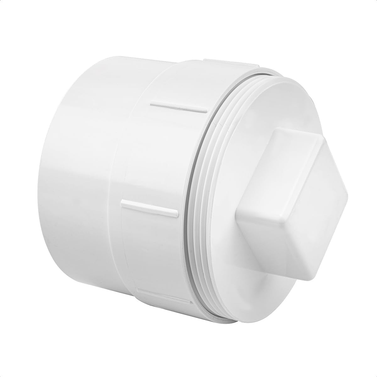 3" Pvc Sewer Cleanout Cap, Dwv Sewer Cleanout Cap Adapter with Plug