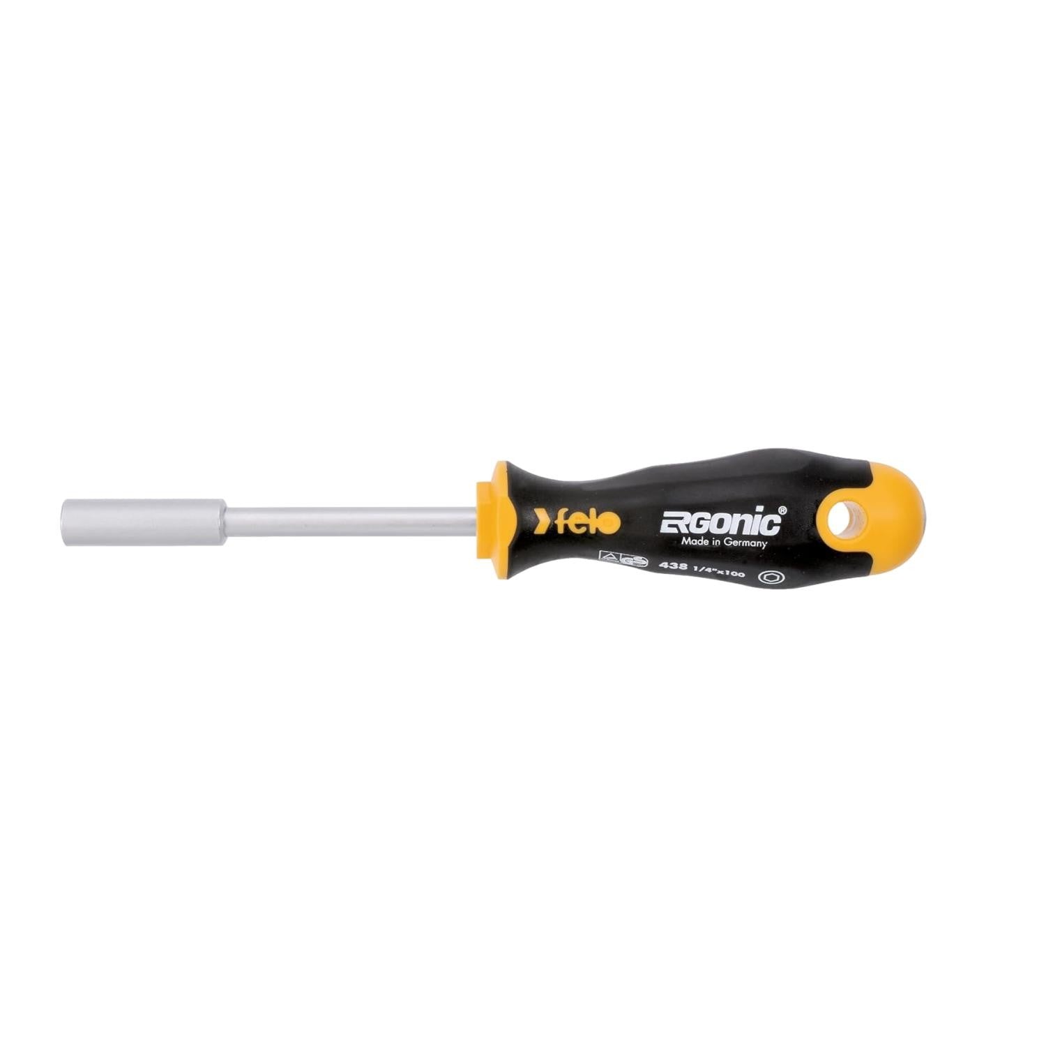 Felo Screwdriver Ergonic Bitholder Driver 1/4" X 100MM