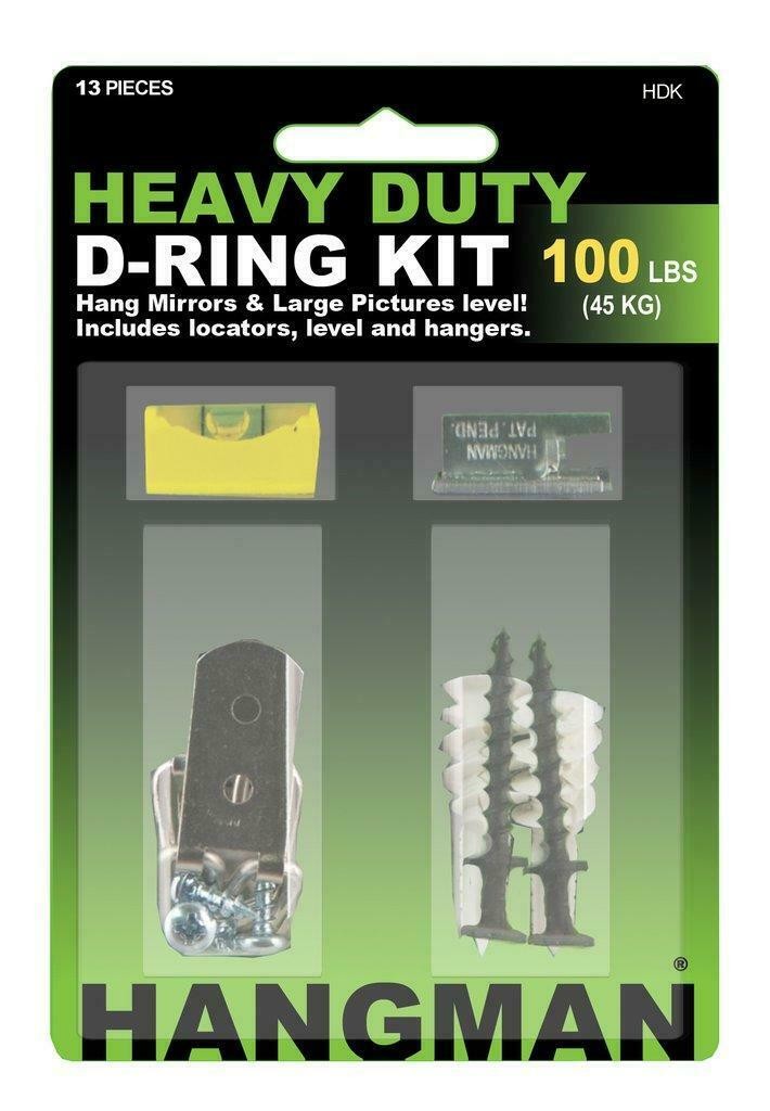 Hangman Heavy Duty D-Ring Picture Hanging Kit