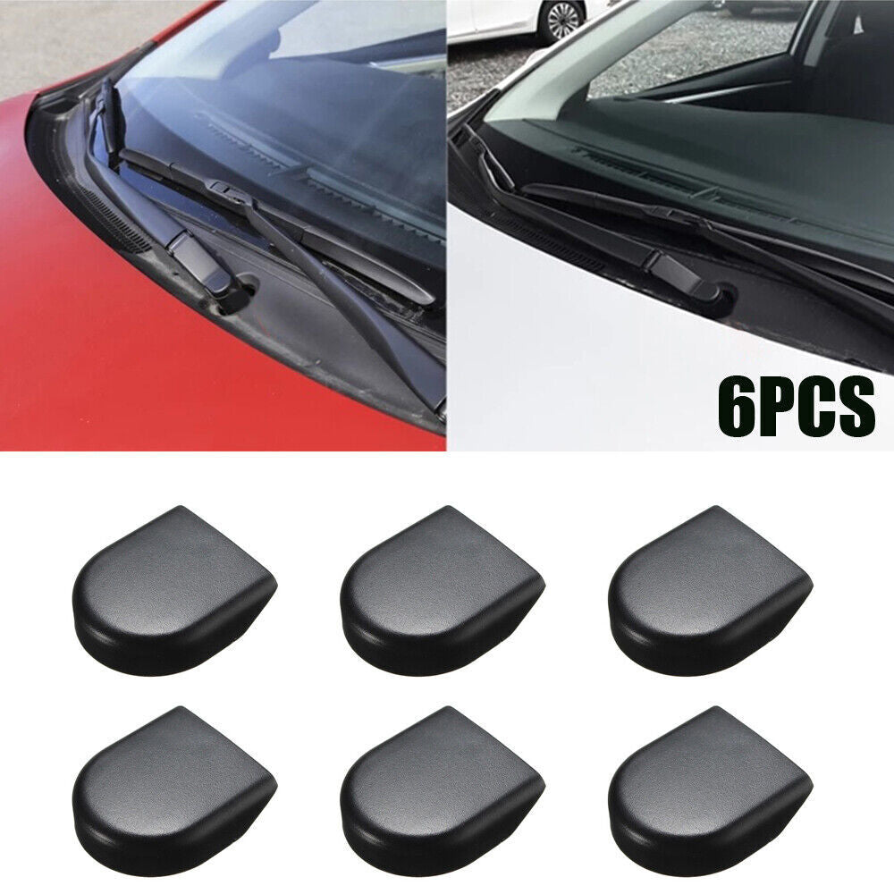 6X Replacement Wiper Arm Head Nut Cover Cap For Toyota Yaris Corolla
