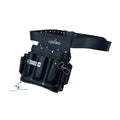 Full-grain Leather Tool Belt & Electrician Pouch | 10 Pockets |