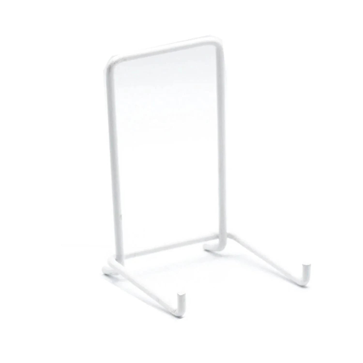 JES Medium 120mm Wire Strut Plate Display Stand White (Size 4, 10 Pack)