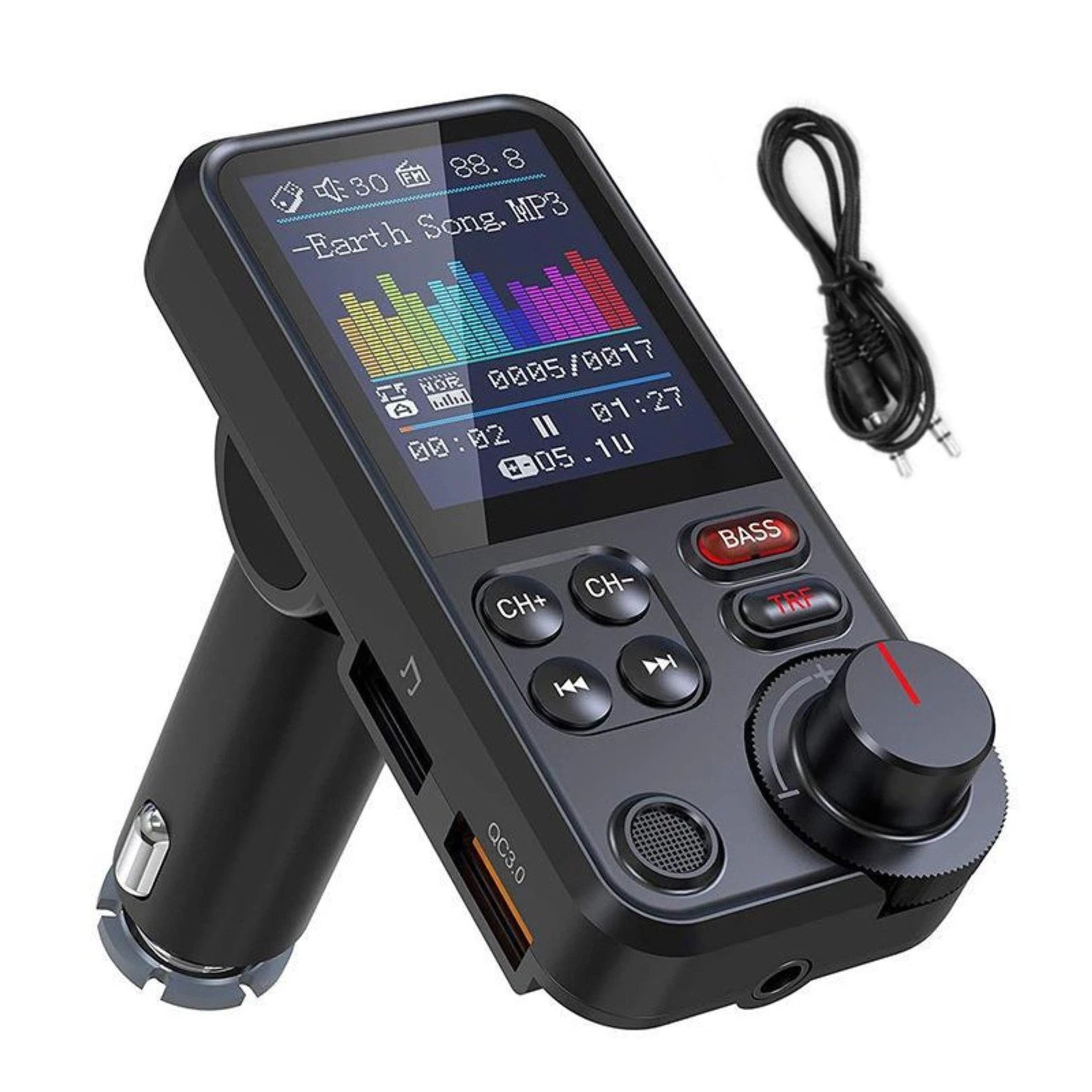 Bluetooth Car Fm Transmitter Mp3 Player Handsfree Radio Adapter Usb