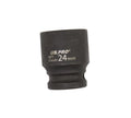 Us Pro 1/2" Drive 24mm Shallow Impact Socket 6pt Euro Metric Black