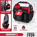 Arrow 12" Tool Tote With Waterproof Hard Base Electrician Tool Bag