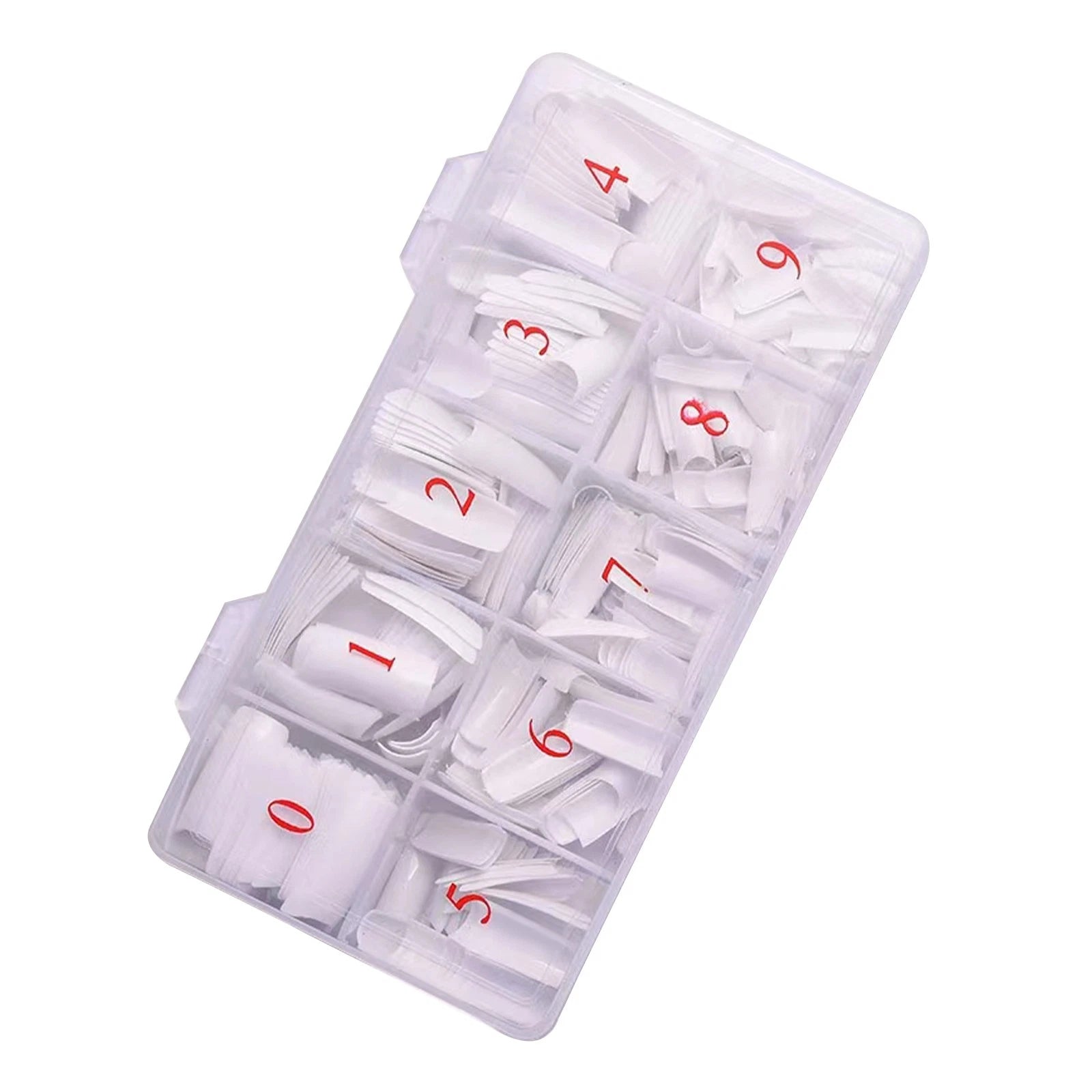 Fashion Manicure Full Cover Natural False Nails Fake Tips Tools With
