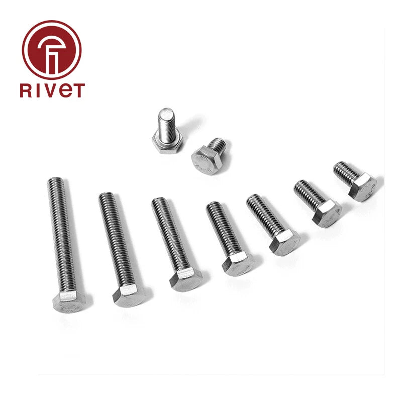 DIN 933 304 Stainless Steel Hexagon Head Screws All Threaded M3 M4 M5 M6