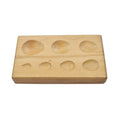 7-cavity Metal Forming Teardrop Shaped Wooden Dapping Block-jewelry