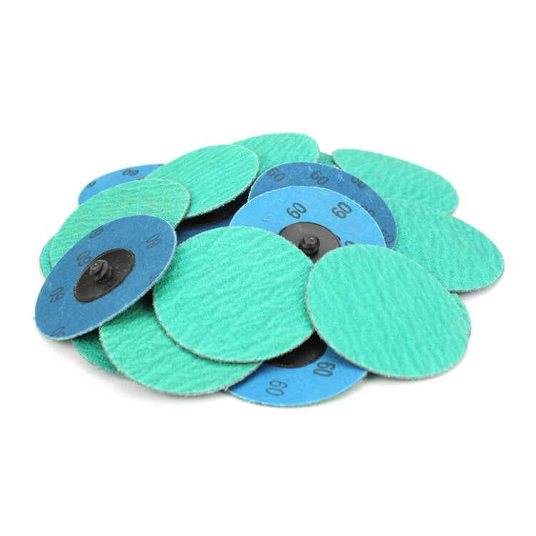 200 Pack - 3" 60 Grit Zirconia+grind Aid Quick Change Sanding Discs