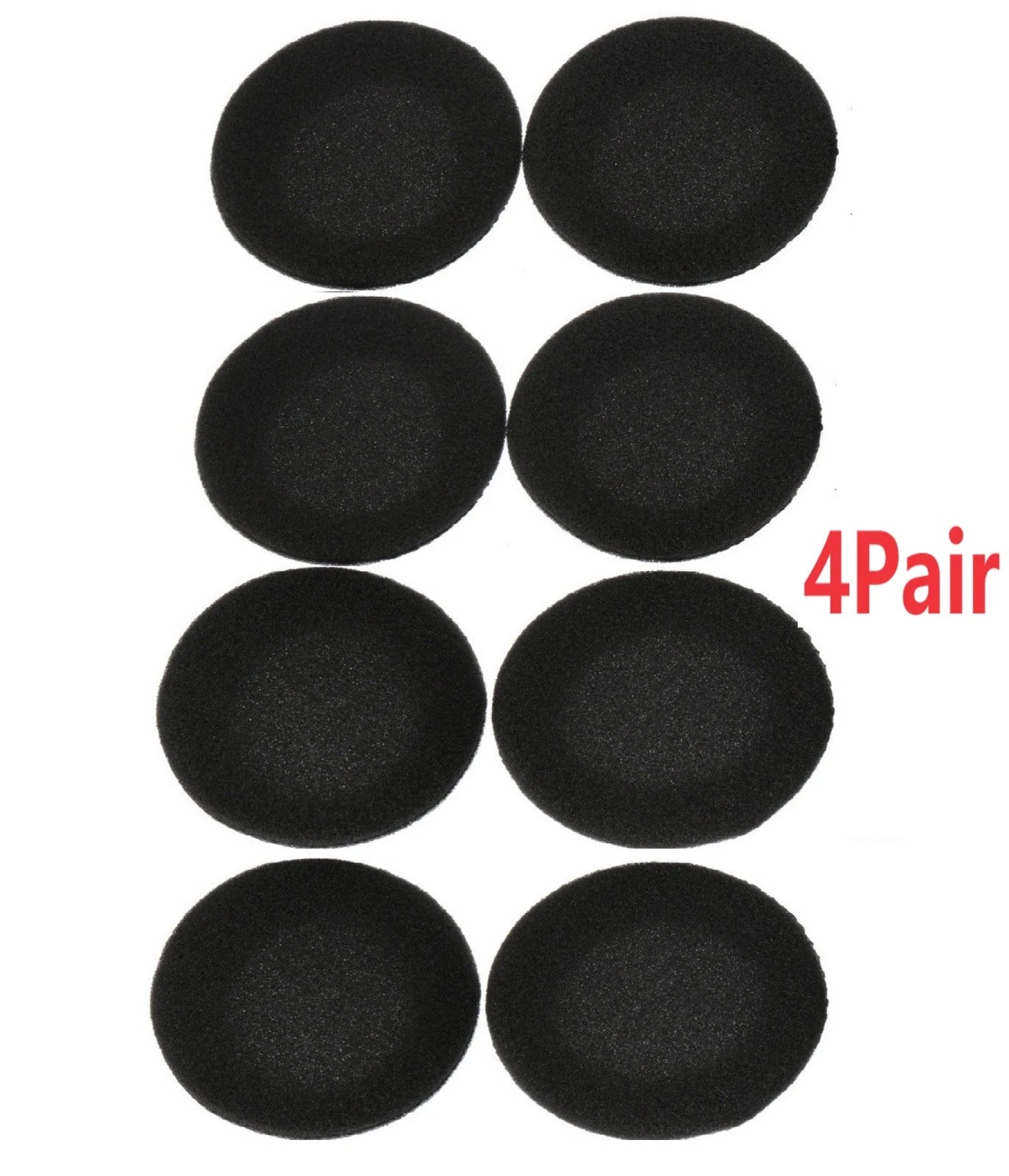 4 Pairs Black Earphone Earpad Sponge Foam Earbud Cover For Koss Porta