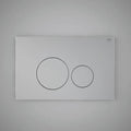 RAK Ecofix Round Dual Flush Plate - Matt Chrome