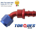 An-6 45 Degree Push-on Fuel Hose Fitting