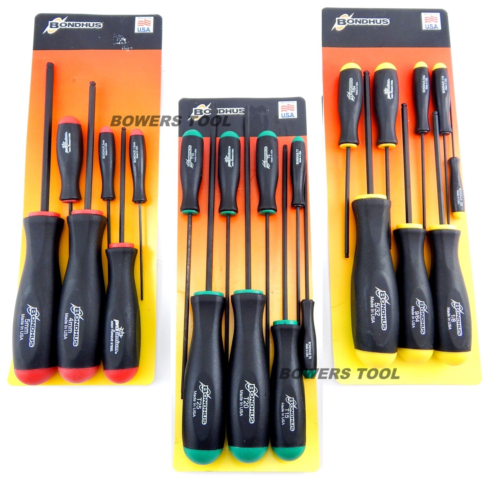Bondhus 22pc Ball End Hex & Torx Screwdriver Set