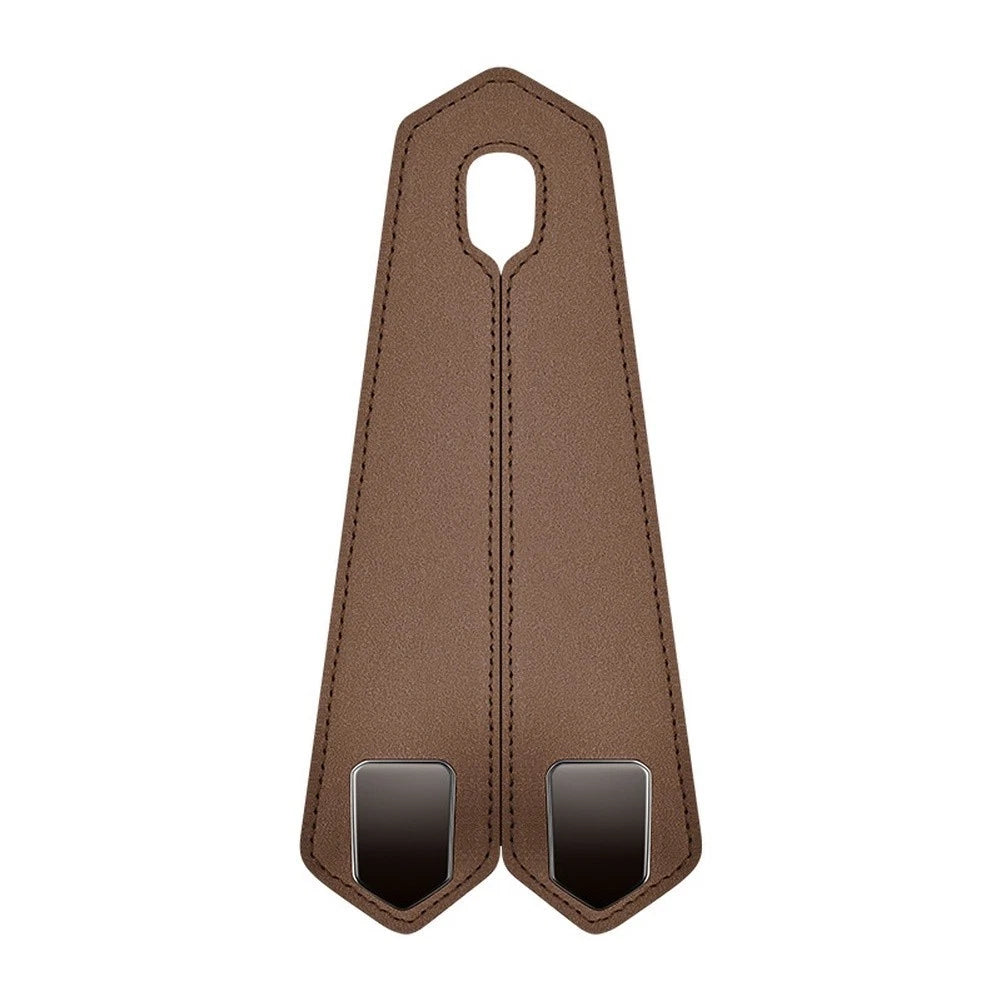Zinc Alloy Car Seat Hook With Suede Backrest Organizer And Phone Stand