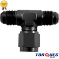 AN -12 (12AN AN12) Flare Tee Adapter With Female On Side Black