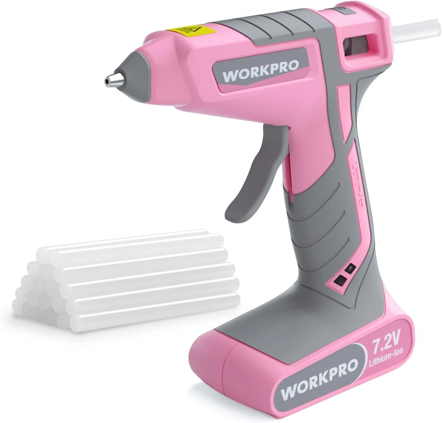 Workpro 7.2V Rechargeable Cordless Fast Preheating Hot Melt Glue Gun