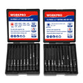 WORKPRO 20pcs Hex Head Allen Wrench Drill Bit Set Metric and SAE Hex Bits New