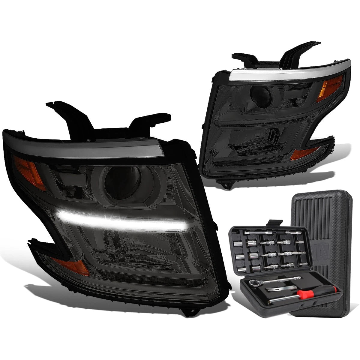 For 2015-2020 Suburban/tahoe Led Smoked Amber | Built Supply Co
