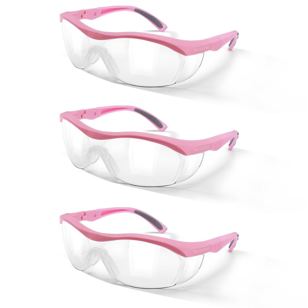 WorkPro 3-Pack Safety Glasses Anti-Fog UV Protection by WorkPro