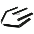 Fit 84-01 Cherokee Xj/bj Smoke Tint Window Visor/wind Deflector Vent