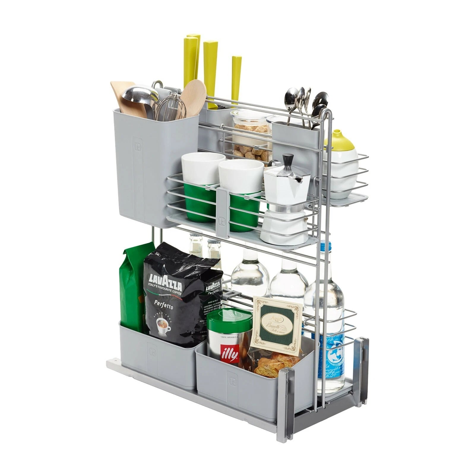 Rok Hardware Cook Agent Base Kitchen Cabinet Organizer, Hinged Door