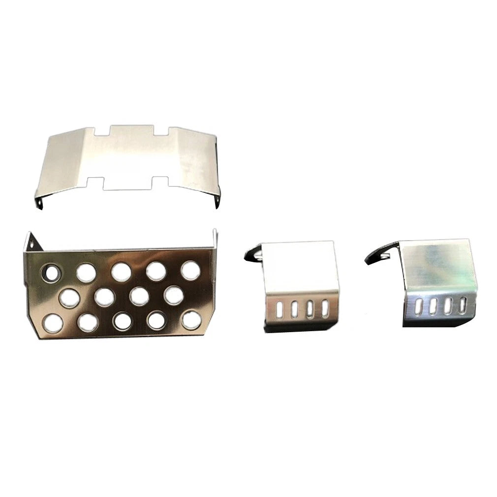 Front + Axle + Chassis Skid Plate Protector For Axial Scx10 Ii 90046