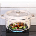 Haushof 5.3 Qt Non-stick Pot Enameled Cast Iron Dutch Oven With Lid