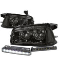 Smoked Housing Clear Lens Headlight+corn<wbr/>er+LED | Built Supply Co
