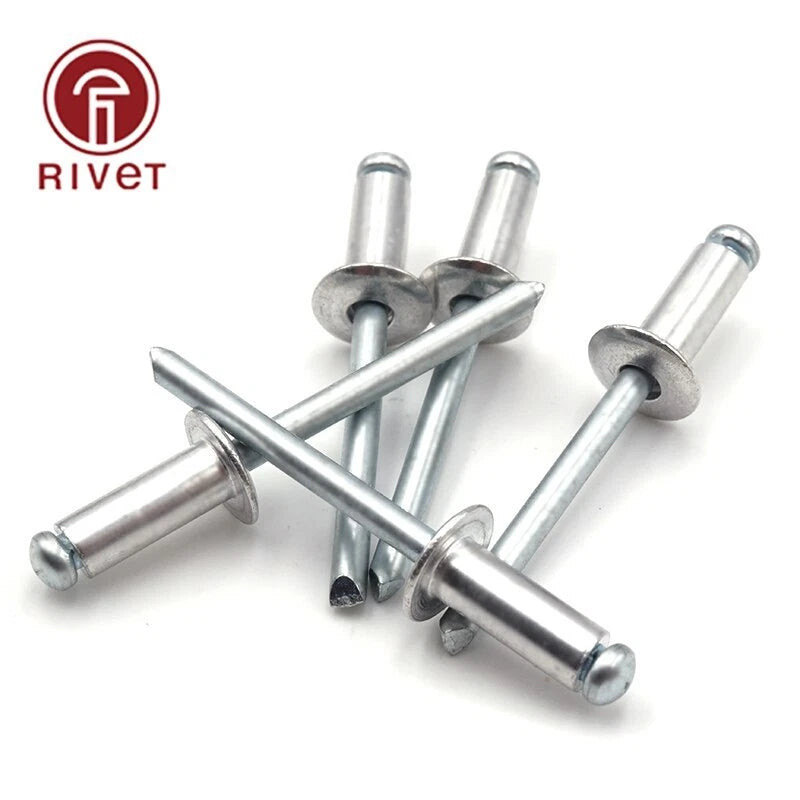 M4.0*25 M4.8 Aluminum Steel Round Head Opening Blind Rivets Decorative