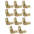 10 Pack XFITTING 1/2" Pex A Elbow, Expansion Elbow, Lea