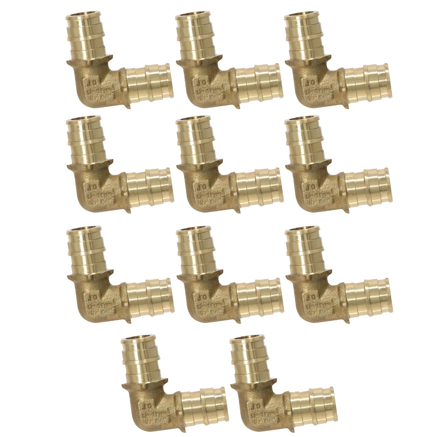 10 Pack XFITTING 1/2" Pex A Elbow, Expansion Elbow, Lea