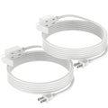 12ft Extension Cord Multiple Outlets 2 Prong Plugs 13amps 16gauge