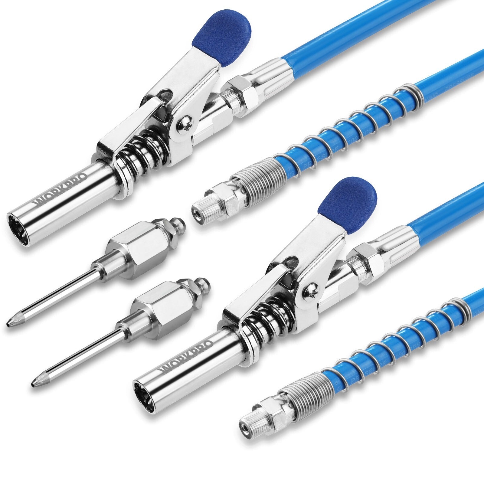 WORKPRO 6pcs Grease Gun Coupler Set 10000PSI by WORKPRO
