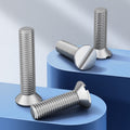 Flat Head Slotted Machine Screw - Stainless Steel