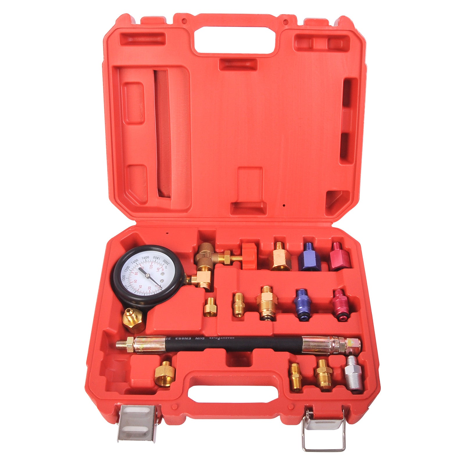 Automotive Power Steering Tester Car Repair Tool Set 2000 PSI Gauge 13
