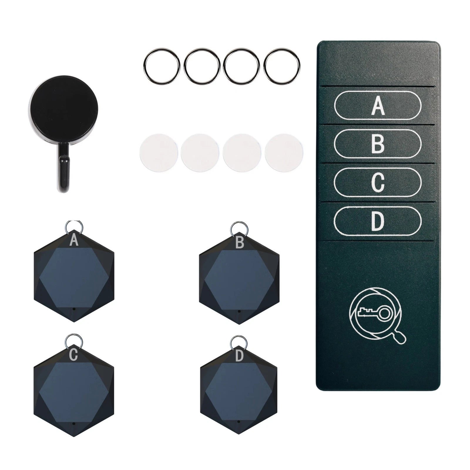 4-in-1 Wireless Alarm Key Finder Anti Lost Tag Tracker Wallet Locator
