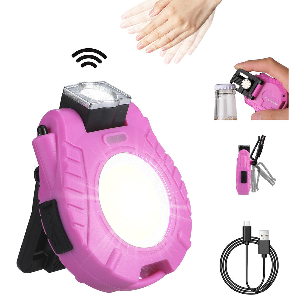 EverBrite 500LM Rechargeable COB Keychain Light by EverBrite