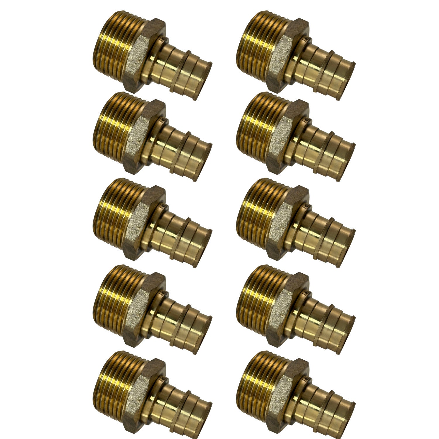 XFITTING 3/4" Pex A x 1" Male NPT Adapter 10 Pack