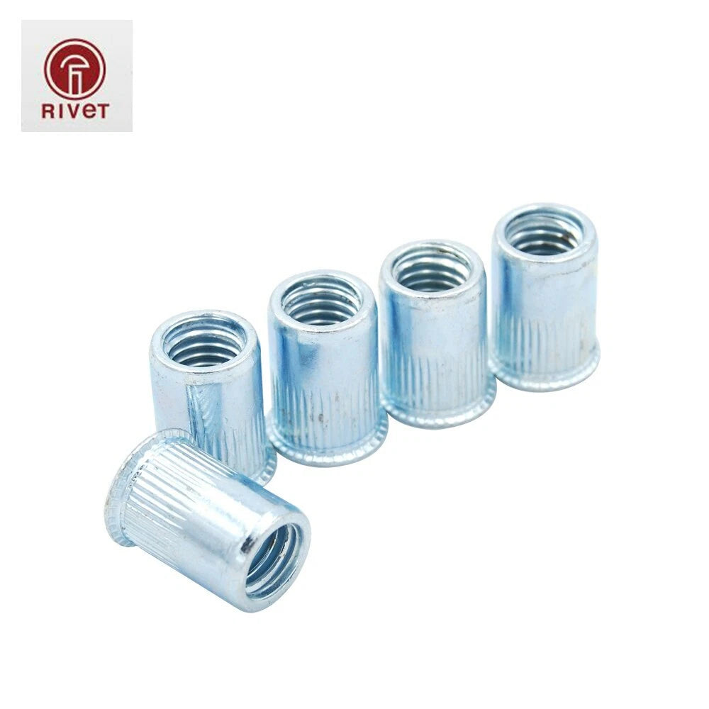Carbon Steel Pleated Open End Countersunk Head Cylinder Rivet Nuts