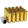 Fit Dts Sts Deville Gold 20x 60mm Rim Anodized Wheel Lug Nut+adapter