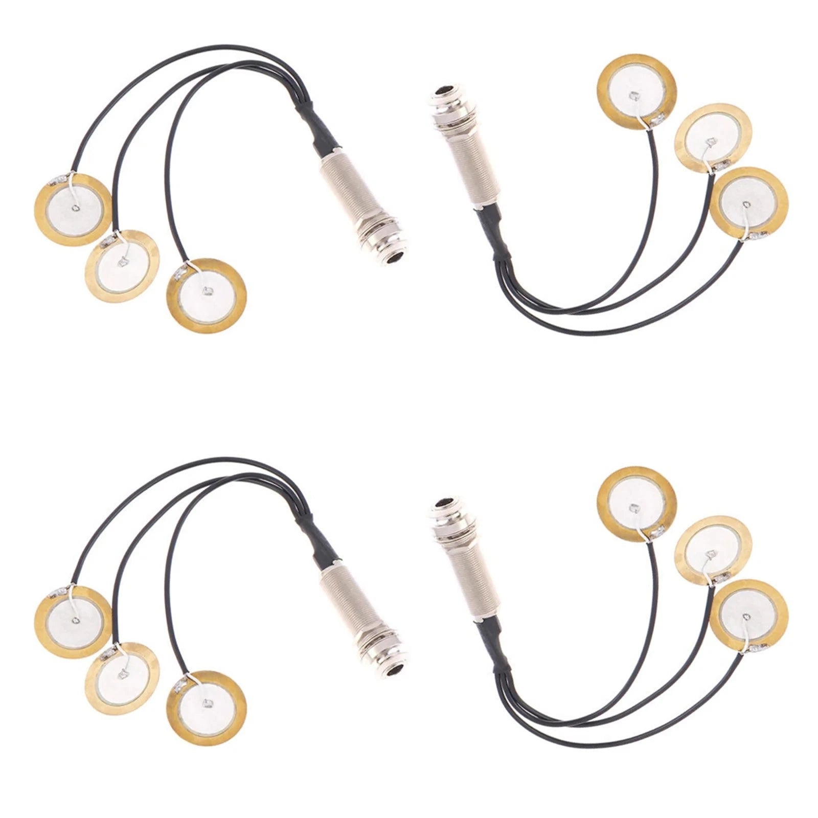 Piezo Contact Pickup Transducer Microphone Kit For Kalimba Thumb Piano