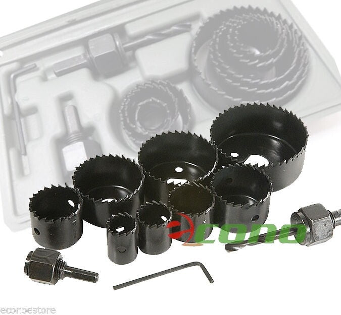 11pcs Hole Saw Bit Kit Set 3/4" to 2 1/2" by Unbranded
