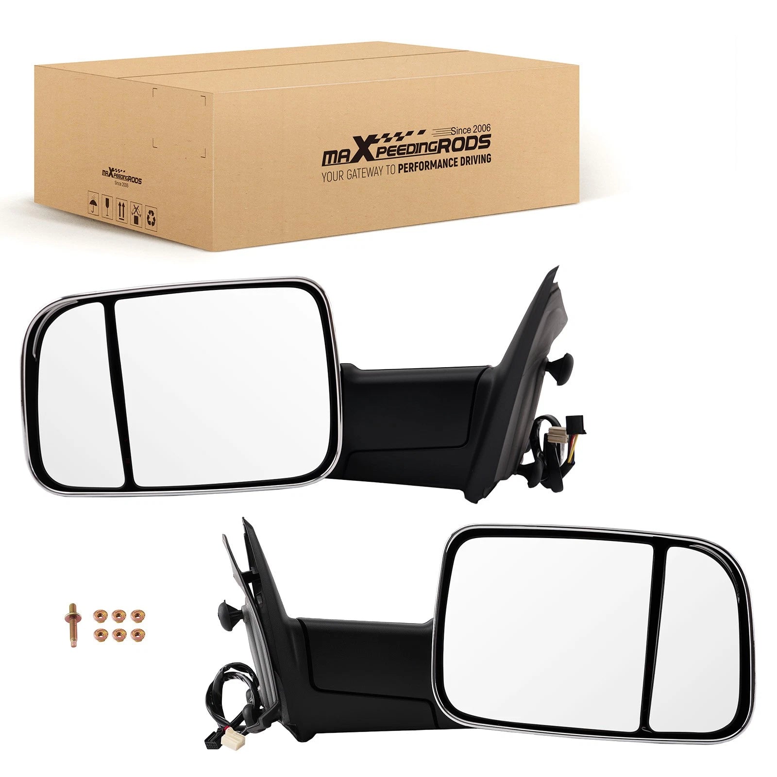 Extendable Power Side Mirror for Dodge Ram 2500/3500 2010-2018 55372071AF